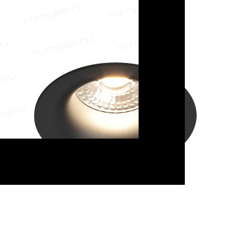 DK3024-BK Встраиваемый светильник, IP 20, 10 Вт, GU5.3, LED, черный, пластик