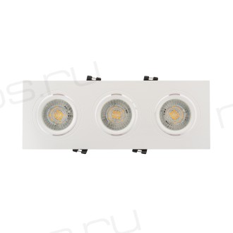 DK3023-WH Встраиваемый светильник, IP 20, 10 Вт, GU5.3, LED, белый, пластик