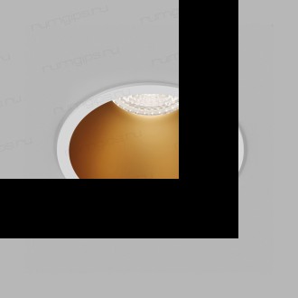 DK3026-WG Встраиваемый светильник, IP 20, 10 Вт, GU5.3, LED, белый/золотой, пластик