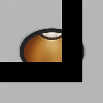 DK3026-BG Встраиваемый светильник, IP 20, 10 Вт, GU5.3, LED, черный/золотой, пластик