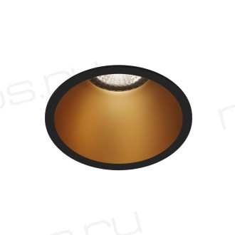 DK3026-BG Встраиваемый светильник, IP 20, 10 Вт, GU5.3, LED, черный/золотой, пластик