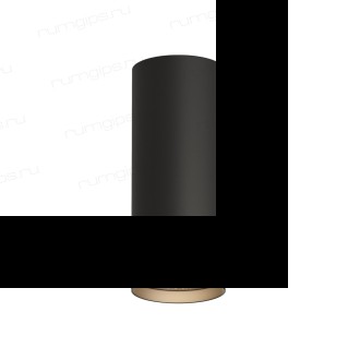 DK2051-BK Накладной светильник, IP 20, 15 Вт, GU10, черный, алюминий