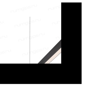 DK9153-BK Линейный светильник 42W 1500mm 3000K, черный