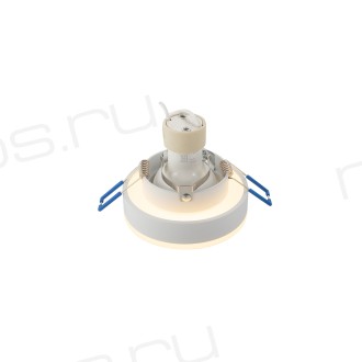 DK4032-WH Встраиваемый светильник, IP 20, 10 Вт, GU10, белый, алюминий/пластик