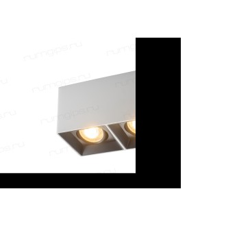 DK3035-WB Светильник накладной IP 20, 10 Вт, GU5.3, LED, белый/черный, пластик