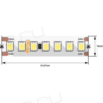 Лента светодиодная SWG PRO SWG2P168-24-17.3-NW-20