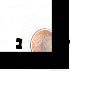 DK3071-WBR Встраиваемый светильник, IP 20, 10 Вт, GU5.3, LED, белый/бронзовый, пластик
