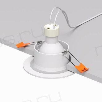DK3016-WH Встраиваемый светильник влагозащ., IP 65, 50 Вт, GU10, белый, алюминий