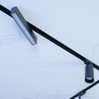 DK6430-BK Трековый светильник IP 20, 10 Вт, LED 3000, черный, алюминий