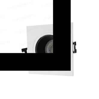 DK3071-WH+BK Встраиваемый светильник, IP 20, 10 Вт, GU5.3, LED, белый/черный, пластик