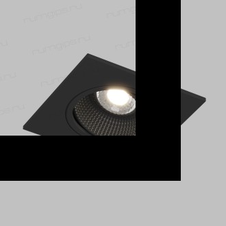 DK3071-BK Встраиваемый светильник, IP 20, 10 Вт, GU5.3, LED, черный/черный, пластик