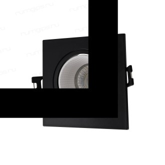 DK3071-BK+WH Встраиваемый светильник, IP 20, 10 Вт, GU5.3, LED, черный/белый, пластик