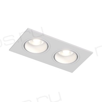 DK3072-WH Встраиваемый светильник, IP 20, 10 Вт, GU5.3, LED, белый/белый, пластик
