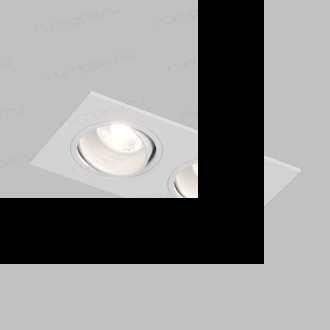 DK3072-WH Встраиваемый светильник, IP 20, 10 Вт, GU5.3, LED, белый/белый, пластик