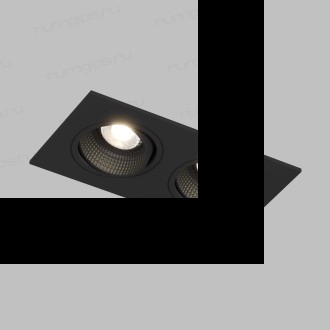 DK3072-BK Встраиваемый светильник, IP 20, 10 Вт, GU5.3, LED, черный/черный, пластик