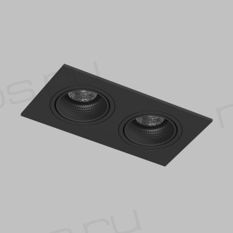 DK3072-BK Встраиваемый светильник, IP 20, 10 Вт, GU5.3, LED, черный/черный, пластик