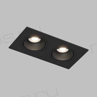 DK3072-BK Встраиваемый светильник, IP 20, 10 Вт, GU5.3, LED, черный/черный, пластик