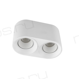 DK3096-WH Светильник накладной IP 20, 10 Вт, GU5.3, LED, белый/белый, пластик