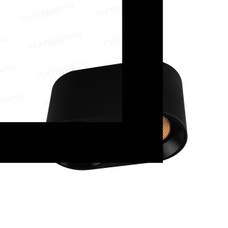 DK3096-BK+BR Светильник накладной IP 20, 10 Вт, GU5.3, LED, черный/бронзовый, пластик