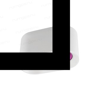 DK3096-WH+PI Светильник накладной IP 20, 10 Вт, GU5.3, LED, белый/розовый, пластик