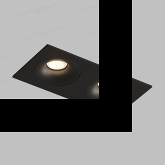 DK2122-BK Встраиваемый светильник, IP 20, 50 Вт, GU10, черный, алюминий