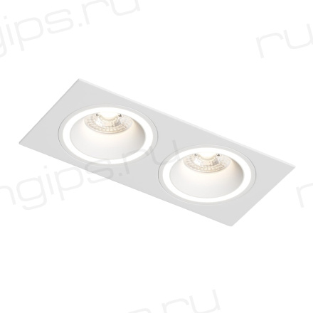 DK2062-WH Встраиваемый светильник, IP 20, до 15 Вт, GU10, LED, белый, алюминий