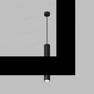 DK4045-BK Подвесной светильник, с декоративным вырезом, IP 20, до 15 Вт, LED, GU10, черный, алюминий