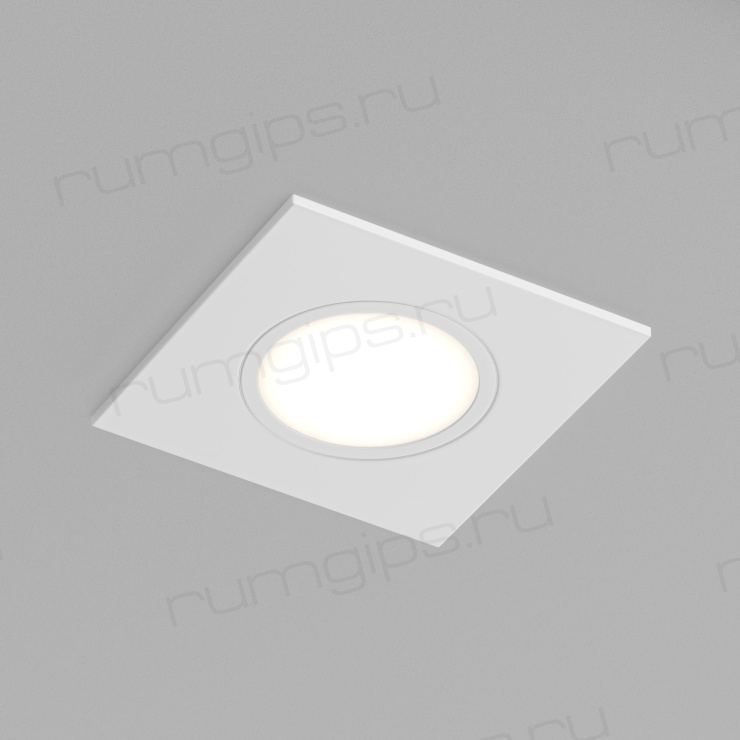 DK3102-WH Встраиваемый влагозащищенный светильник, IP65, до 10 Вт, LED, GU5,3, белый