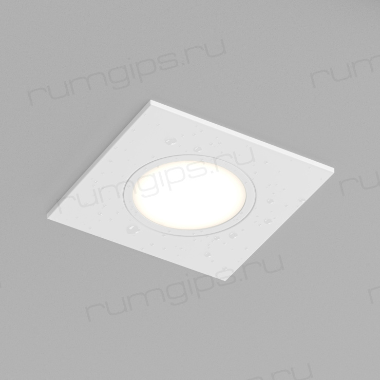 DK3102-WH Встраиваемый влагозащищенный светильник, IP65, до 10 Вт, LED, GU5,3, белый