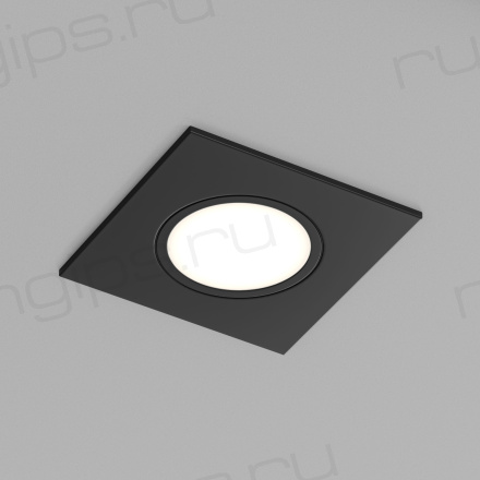 DK3102-BK Встраиваемый влагозащищенный светильник, IP65, до 10 Вт, LED, GU5,3, черный