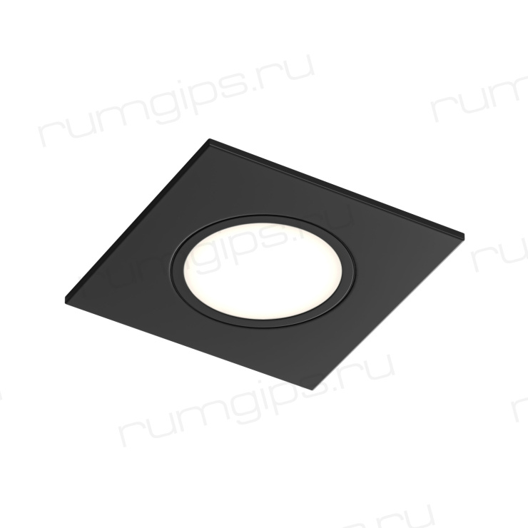 DK3102-BK Встраиваемый влагозащищенный светильник, IP65, до 10 Вт, LED, GU5,3, черный