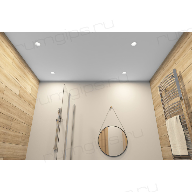 DK3103-WH Встраиваемый влагозащищенный светильник, IP 65, 10 Вт, GU5.3, LED, белый, пластик
