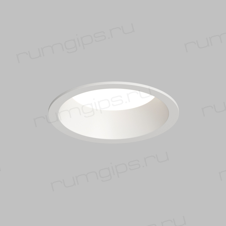 DK3103-WH Встраиваемый влагозащищенный светильник, IP 65, 10 Вт, GU5.3, LED, белый, пластик