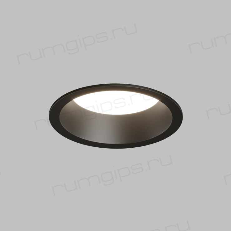 DK3103-BK Встраиваемый влагозащищенный светильник, IP 65, 10 Вт, GU5.3, LED, черный, пластик