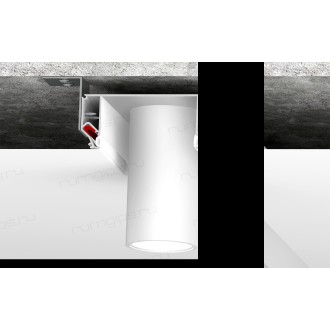 DK5850-WH Профиль Flod для создания декоративных ниш в натяжном потолке, алюминий, белый