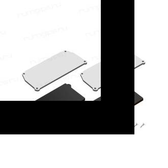 DK5852-BK Комплект торцевых заглушек для профиля Flod, черный