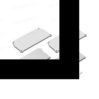 DK5852-WH Комплект торцевых заглушек для профиля Flod, белый