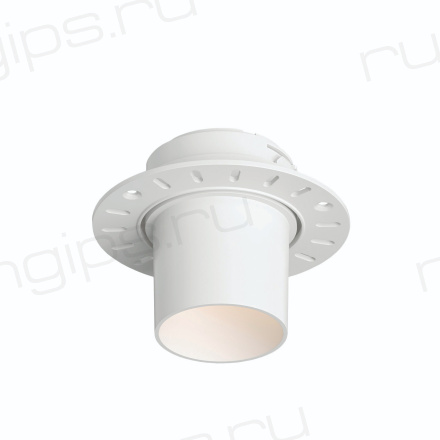 DK3057-WH Встраиваемый светильник под шпатлевку, IP20, до 15 Вт, LED, GU5,3, белый, пластик