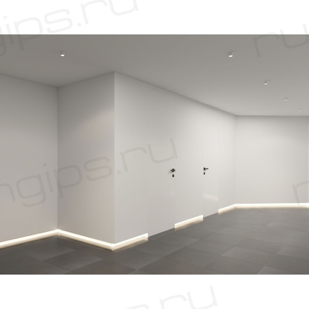 DK3057-WH Встраиваемый светильник под шпатлевку, IP20, до 15 Вт, LED, GU5,3, белый, пластик