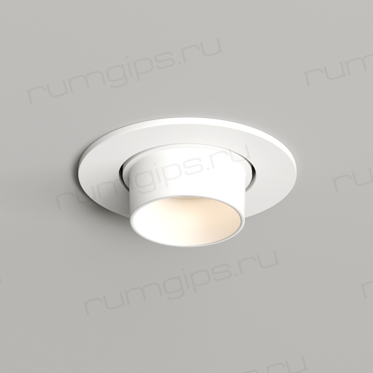 DK3120-WH Встраиваемый светильник, IP20, до 15 Вт, LED, GU5,3, белый, пластик