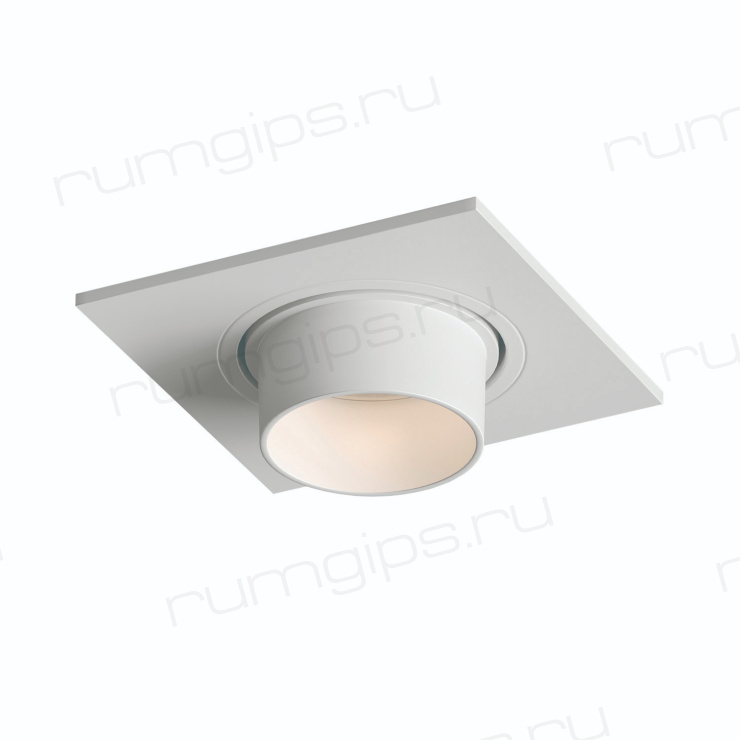 DK3121-WH Встраиваемый светильник, IP20, до 15 Вт, LED, GU5,3, белый, пластик