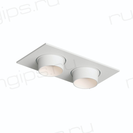 DK3122-WH Встраиваемый светильник, IP20, до 15 Вт, LED, GU5,3, белый, пластик