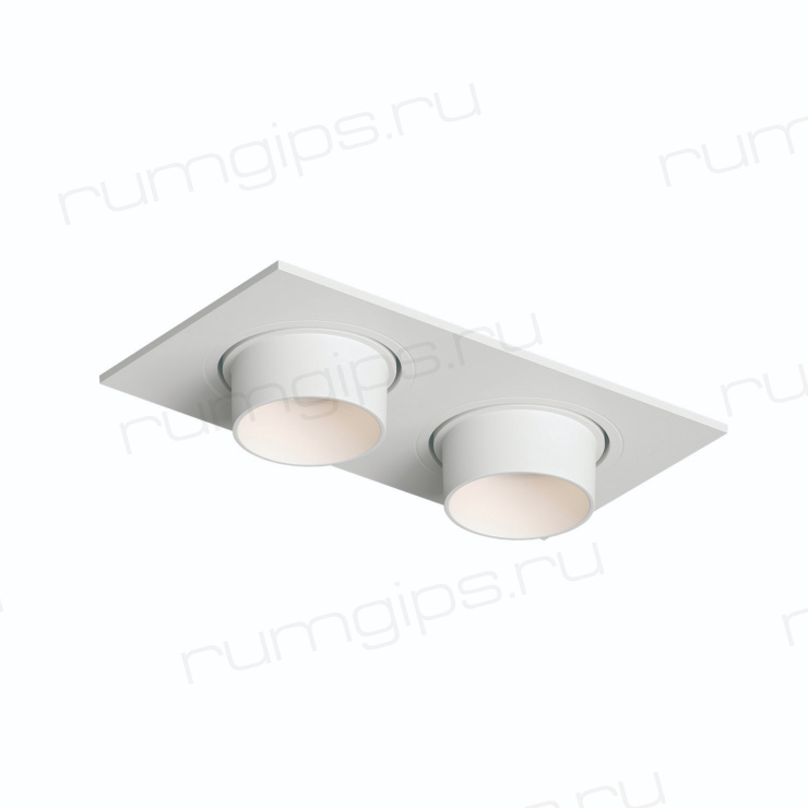 DK3122-WH Встраиваемый светильник, IP20, до 15 Вт, LED, GU5,3, белый, пластик