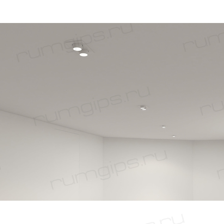 DK3122-WH Встраиваемый светильник, IP20, до 15 Вт, LED, GU5,3, белый, пластик
