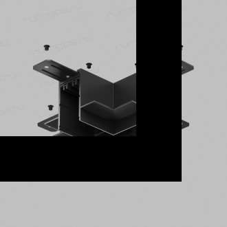 TR2114-BK Коннектор трека SMART для ГКЛ , \"X\" образный, механический , черный