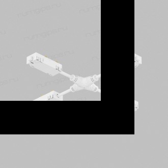 TR2116-WH Гибкий Х-образный, электрический коннектор трека SMART, белый