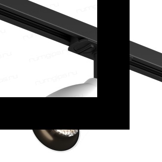 DK6050-BW+BK Трековый светильник IP 20, 15 Вт, GU10, черный с белым, алюминий, пластик