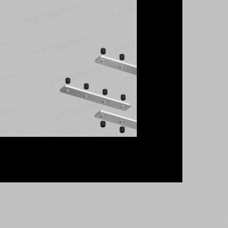 TR2018-AL Комплект прямых соединителей трека SLOTT, алюминий