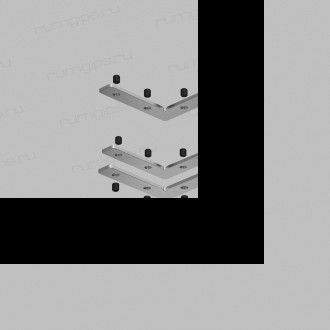 TR2019-AL Комплект угловых соединителей трека SLOTT, алюминий