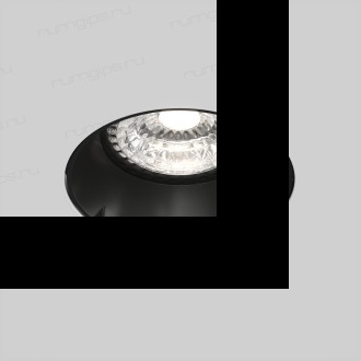 DK3055-BK Встраиваемый светильник, IP 20, 10 Вт, GU5.3, LED, черный, пластик